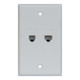FACEPLATE, IDC, VOICE & DATA, WHITE - ICRDSV05WH FACEPLATE, IDC, VOICE & DATA, WHITE - ICRDSV05WH